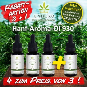 Aktion Hanf-Aroma-Öl 3+1