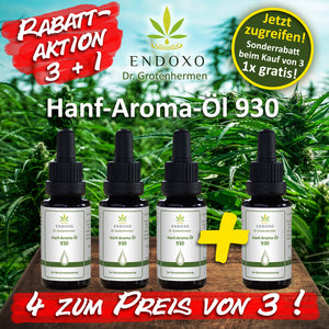 Promotion hemp aroma oil 3 + 1 